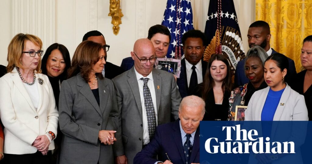 Biden and Harris unveil measure to tackle gun violence amid Trump clash