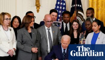 Biden and Harris unveil measure to tackle gun violence amid Trump clash