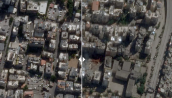 Ce que montrent les images satellites de la frappe israélienne qui a tué Nasrallah