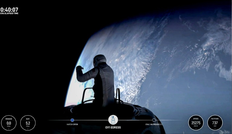 "C'est magnifique": SpaceX marque l'Histoire avec la première sortie spatiale privée