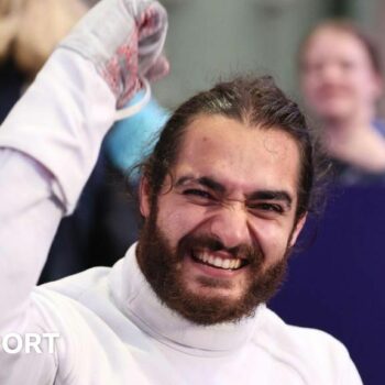 Dimitri Coutya celebrates victory