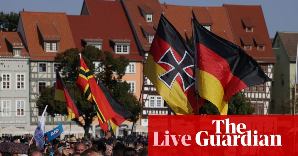 Crunch elections in two east German states amid rise of far right – follow live