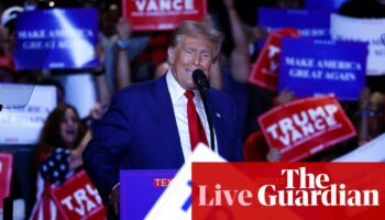 Donald Trump stages first rally since apparent assassination attempt – US politics live