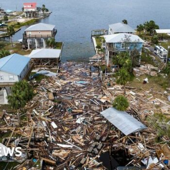 Dramatic pictures from southern US show scale of Hurricane Helene devastation