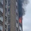 Fire breaks out in Catford high-rise block flats as London Fire Brigade crews rush to tackle blaze