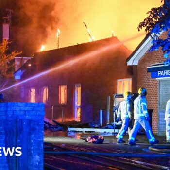 Firefighters still at scene of Greenisland Church fire