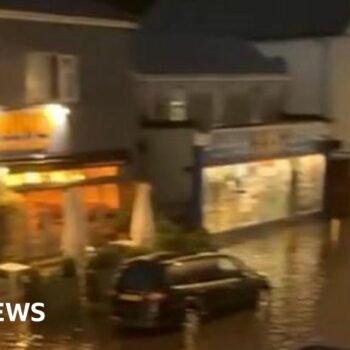 Flash floods hit south Wales after torrential rain