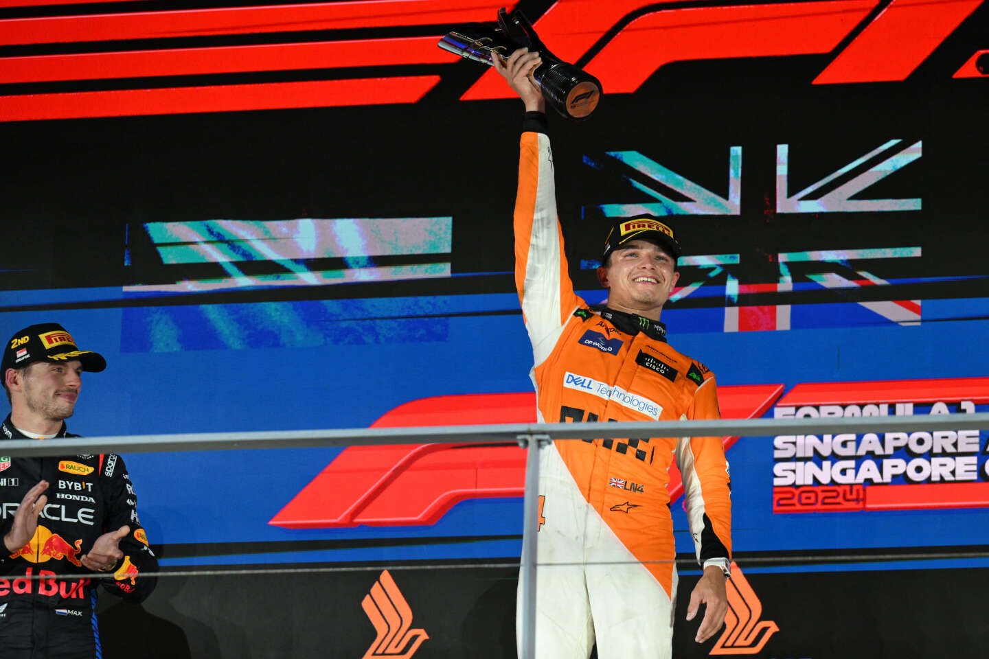 Formule 1 : Lando Norris remporte le Grand Prix de Singapour et amenuise encore l’écart avec Max Verstappen