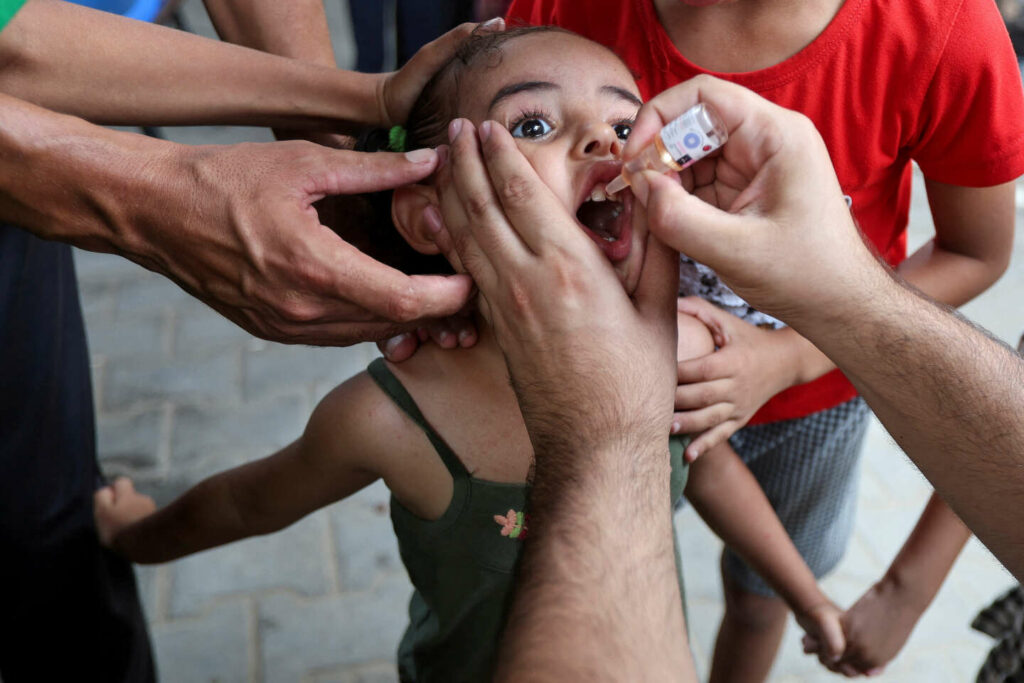 Gaza : début de la campagne de vaccination contre la polio