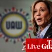 Harris campaign to transfer $25m to down-ballot Democrats – live