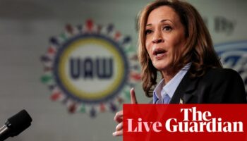 Harris campaign to transfer $25m to down-ballot Democrats – live