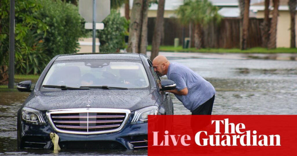 Hurricane Helene live updates: at least 3 million without power as ‘life-threatening’ conditions batter south-east US