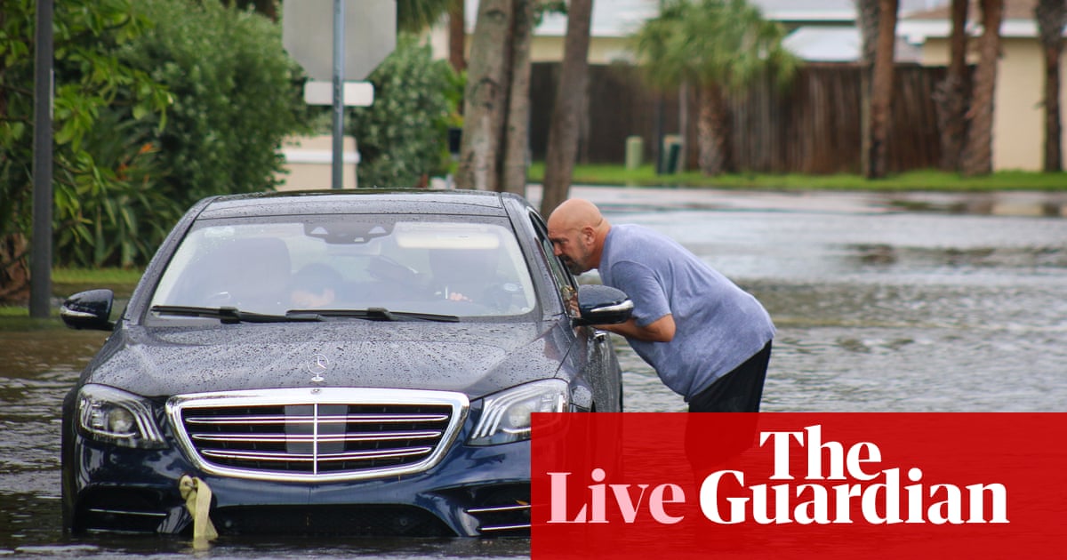 Hurricane Helene live updates: at least 3 million without power as ‘life-threatening’ conditions batter south-east US