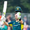 Josh Inglis celebrates his century for Australia