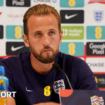 England captain Harry Kane speaks to the media before the game with the Republic of Ireland