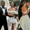 Jamie Foxx's daughter Corrine ties the knot with Joe Hooten in lavish ceremony - as proud father walks his daughter down the aisle over a year after being hospitalized