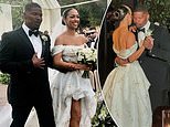 Jamie Foxx's daughter Corrine ties the knot with Joe Hooten in lavish ceremony - as proud father walks his daughter down the aisle over a year after being hospitalized