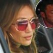 Jennifer Lopez and Ben Affleck's tense reunion: Singer is seen arriving at their shared office in LA as actor leaves shortly after... amid ongoing divorce