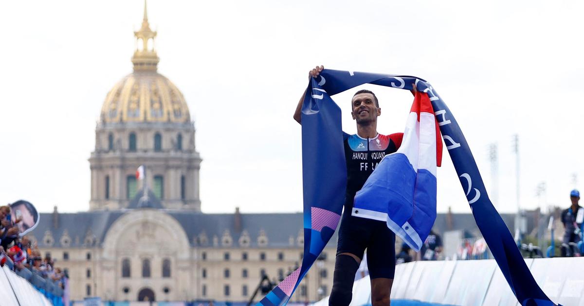 Jeux paralympiques : le porte-drapeau Alexis Hanquinquant s’impose en patron sur le paratriathlon