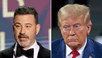 Jimmy Kimmel heckles Trump over crowd sizes with embarrassing video of empty rally