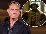 Jude Law reveals he gorged on 'late night pasta and ice-cream' for his 'extreme' transformation into a bloated Henry VIII as he reflects on THAT 'upsetting' Chris Rock jibe