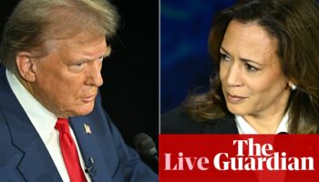 Kamala Harris puts Donald Trump on defensive in fiery debate – live US election updates