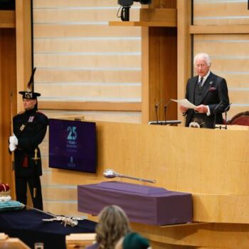 King warns Earth’s climate ‘changing dangerously’ as he marks Holyrood milestone