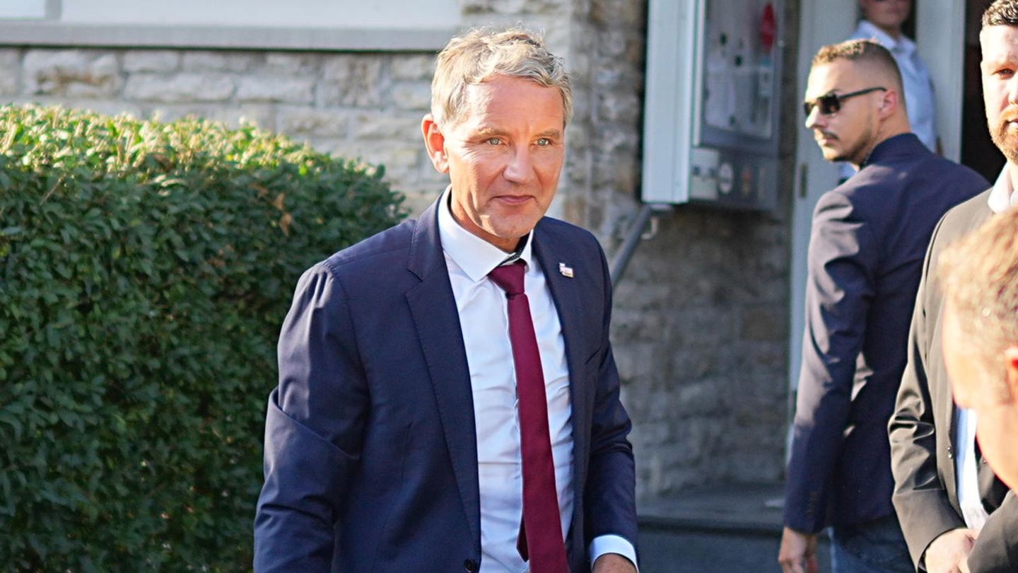 Landtagswahlen: Höcke jubelt über AfD-Ergebnis in Thüringen: "Es ist ein historischer Sieg"