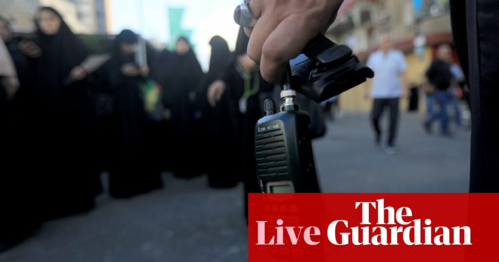 Lebanon blasts: impossible to know if walkie-talkies used by Hezbollah were ‘from our company’, says Japanese firm – live