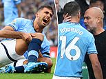 Man City superstar Rodri 'is OUT for the rest of the season with a cruciate ligament rupture', reports in Spain claim, in a huge moment in the Premier League title race