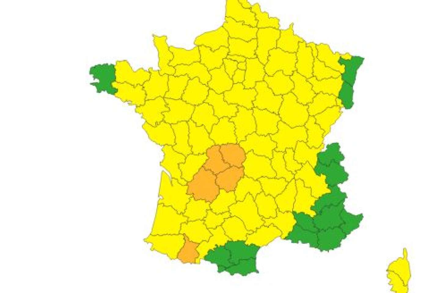 Météo : cinq départements maintenus en vigilance orange pluie-inondation