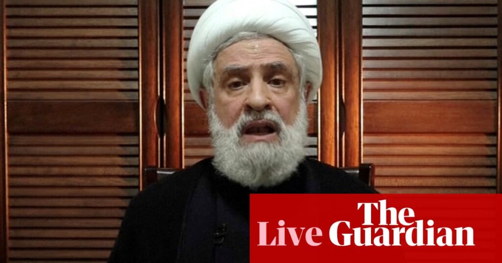 Middle East crisis live: Hezbollah deputy says group will fight on; explosions reported in Damascus