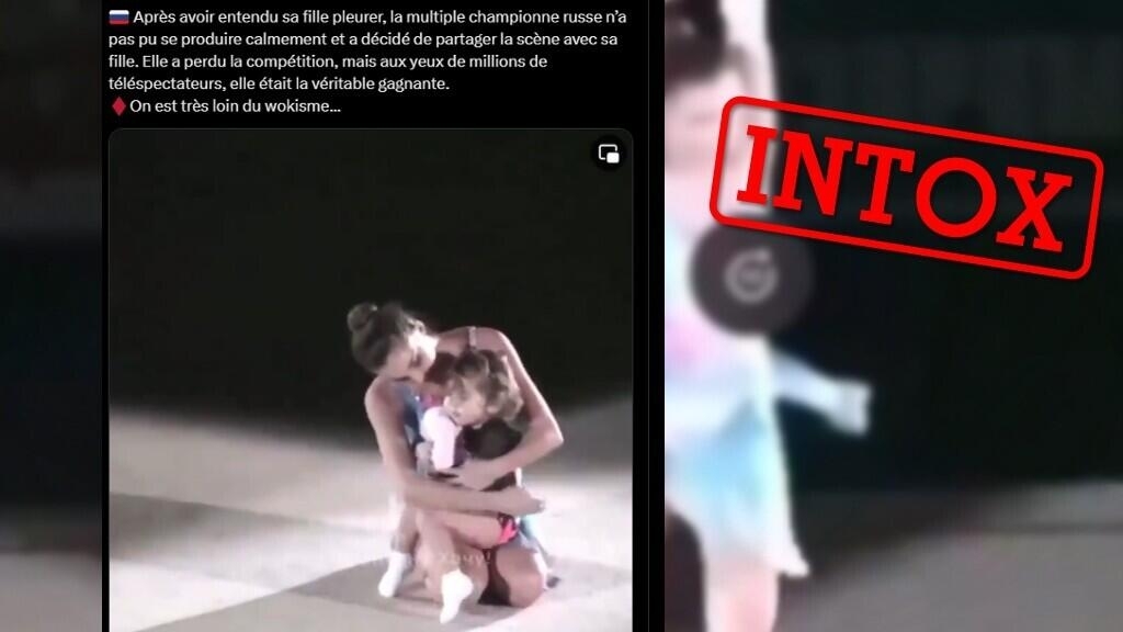 Non, une gymnaste russe n'a pas abandonné sa performance pour s'occuper de sa fille en pleurs