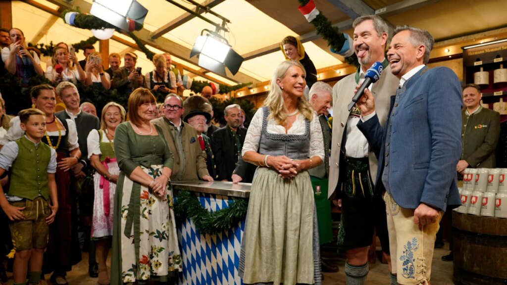 Oktoberfest-Anstich: Lederhosen-Söder stiehlt dem Oberbürgermeister die Show