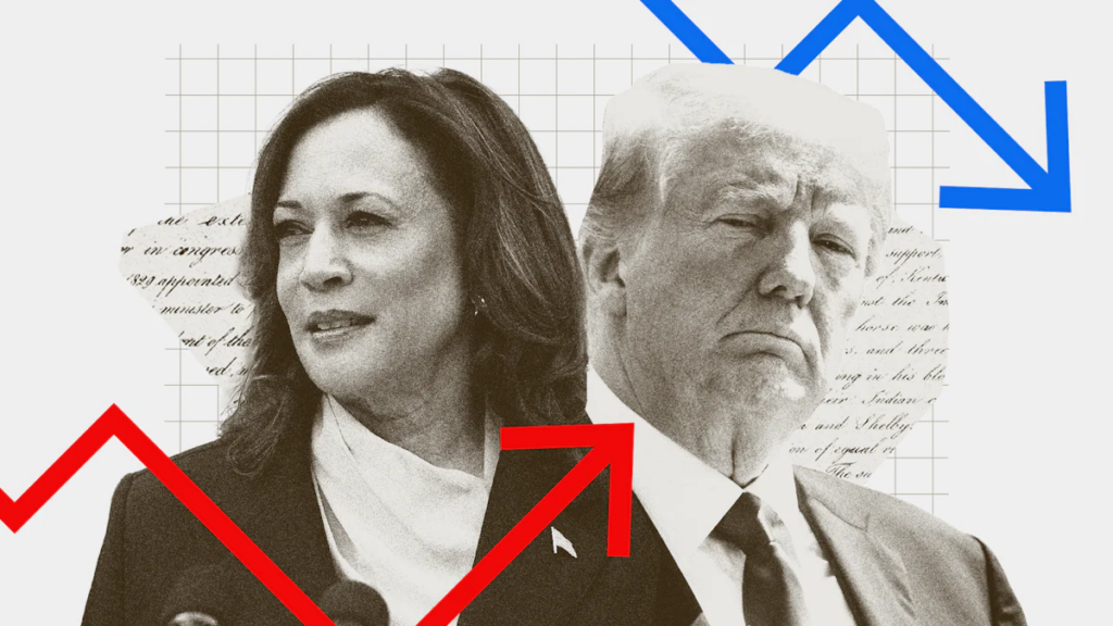 Präsidentschaftswahl 2024: Umfragen zur US-Wahl: Wie schneiden Trump und Harris ab?