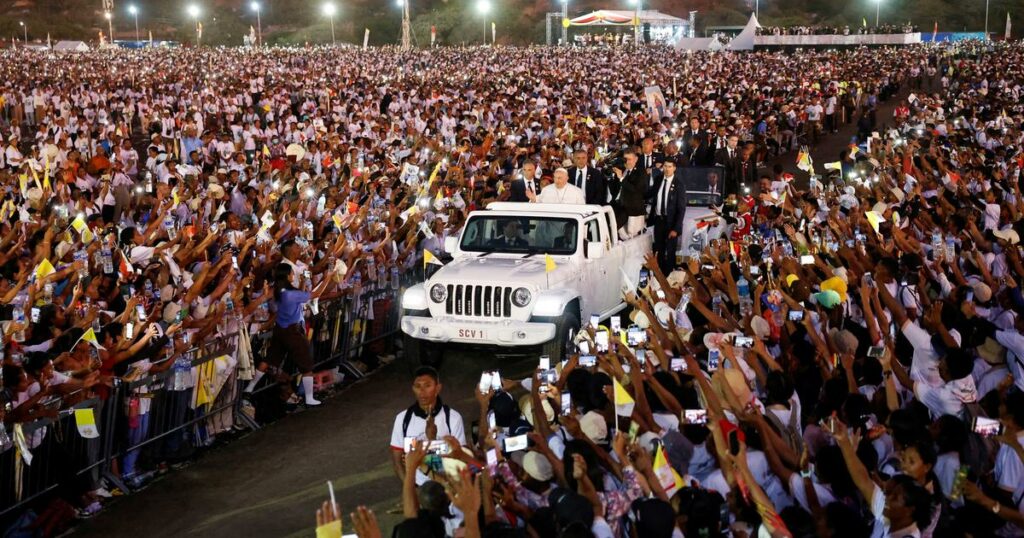 Près de la moitié de la population du Timor oriental s'est rendue à la messe du pape