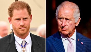 Prince Harry's telling gesture as King Charles walked past him at the Coronation