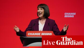 Rachel Reeves’s speech interrupted by protesters – Labour conference live