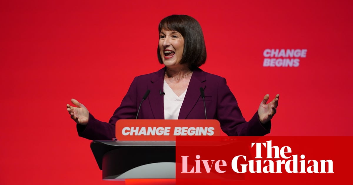 Rachel Reeves’s speech interrupted by protesters – Labour conference live