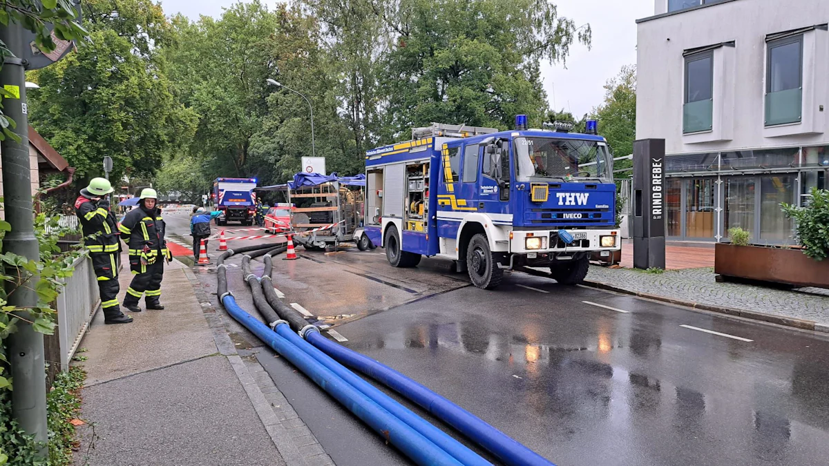 Starkregen: Straßensperrungen wegen Hochwasser