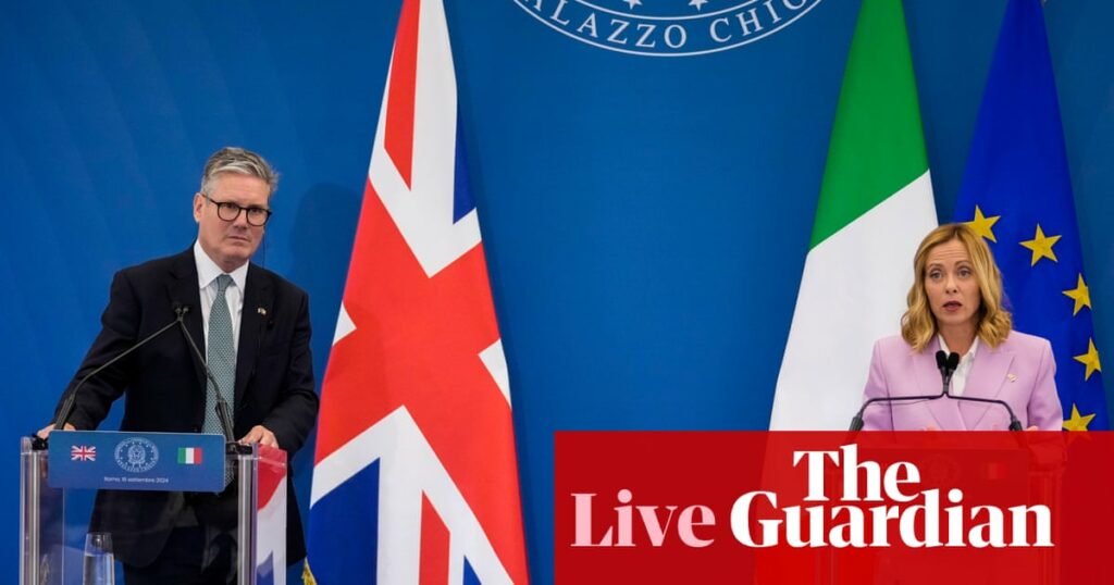 Starmer ‘very interested’ in Italy’s plan to offshore asylum applications in Albania, says Meloni – UK politics live