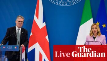 Starmer ‘very interested’ in Italy’s plan to offshore asylum applications in Albania, says Meloni – UK politics live