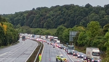 Stranded drivers rescued as flooding closes M5