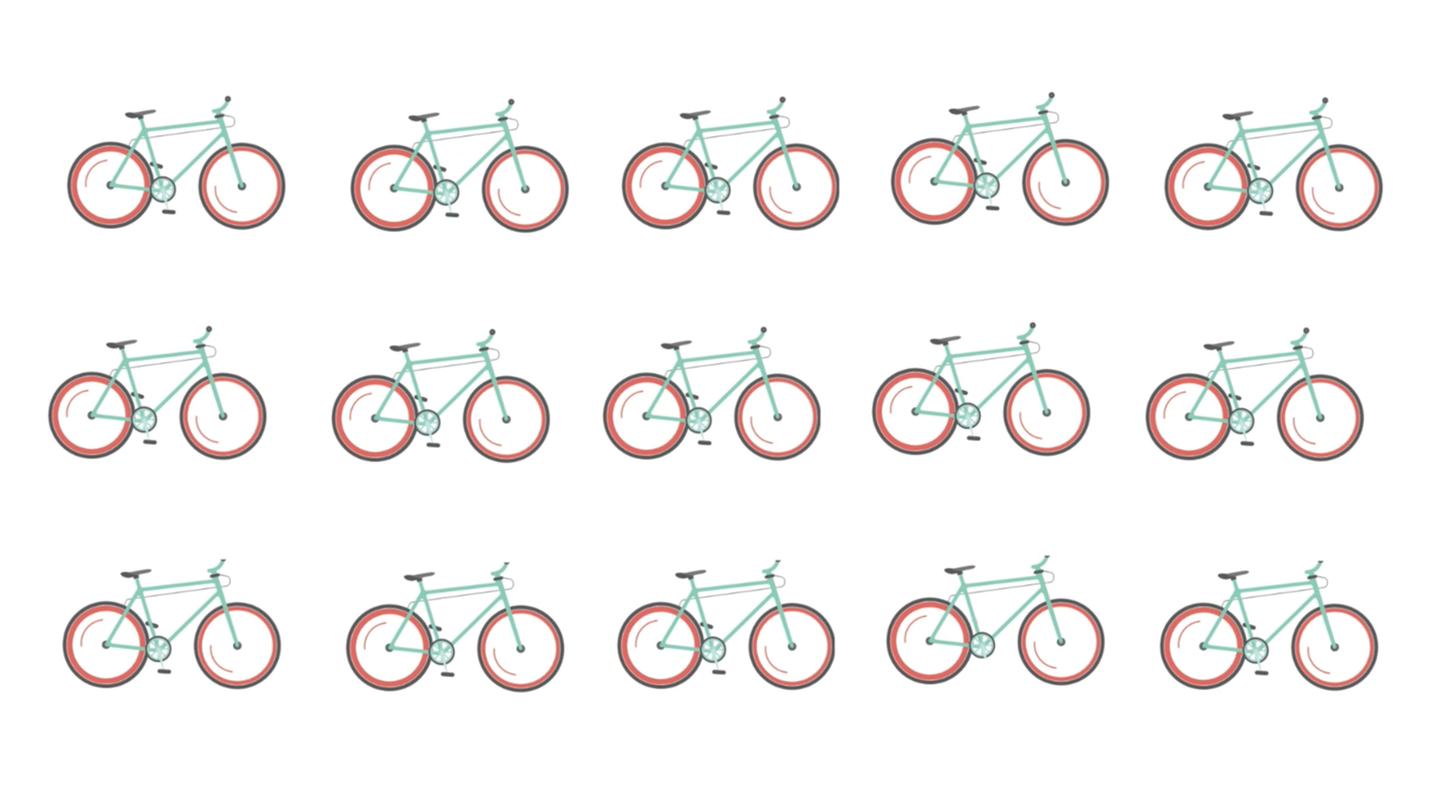 Suchbild: Augentest: Können Sie das kaputte Fahrrad finden – in nur 15 Sekunden?