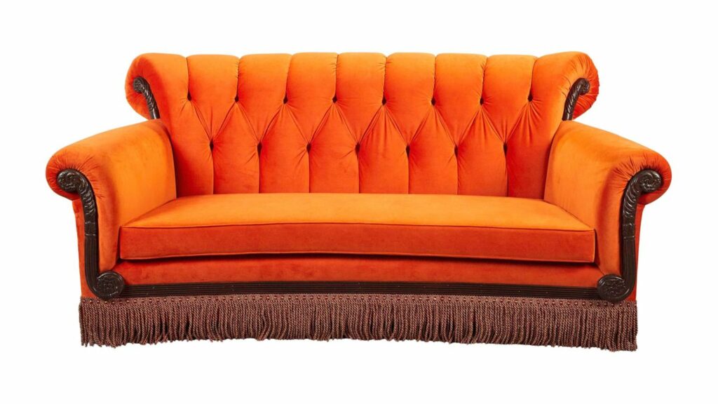 Ein Sofa aus der beliebten TV-Serie "Friends"