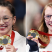 Alice Tai and Becky Redfern with their gold medals