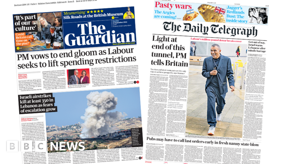 The Papers: PM to 'end gloom' and donor 'breaks cover'