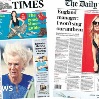 The Papers: Rich 'ready to quit UK' and England's Carsley 'won't sing anthem'