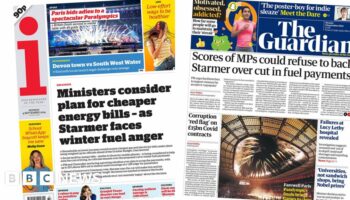 The Papers: 'Starmer faces winter fuel anger' as 'scores of MPs could rebel'