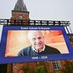 The final farewell: First glimpse of Sven Goran Eriksson's coffin ahead of star-studded funeral for ex-England manager